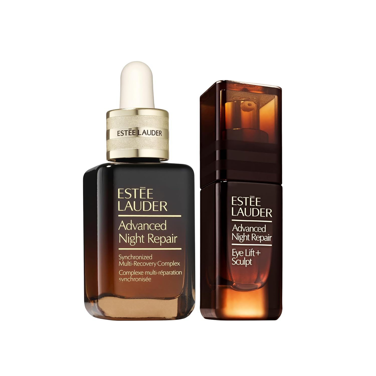 Estée Lauder Advanced Night Repair Potent Derm-Tested Duo Set | 1 Fl Oz Repair Serum & 0.5 Fl Oz Derm-Advanced Eye Lift Cream with Hyaluronic Acid & Peptides | Lifting + Firming + Hydrating : Beauty & Personal Care - 我的商店