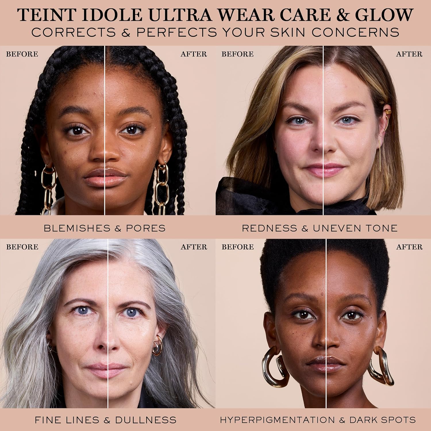 Lancôme Teint Idole Ultra Wear Care & Glow Longwear Foundation with SPF 27. Hydrating Medium Buildable Coverage & Glow Finish - 355N : Beauty & Personal Care - 我的商店
