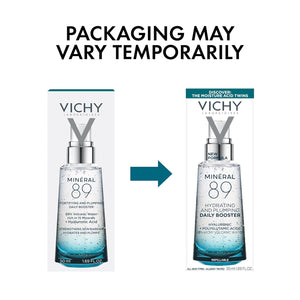 Vichy Mineral 89 Booster. Pure Hyaluronic Acid Serum for Face with Polyglutamic Acid for Skin Barrier Repair. Plumps & Hydrates. Lightweight Hydrating Serum. Oil-Free. Non-Sticky. 1.01 Fl Oz : Beauty & Personal Care - 我的商店